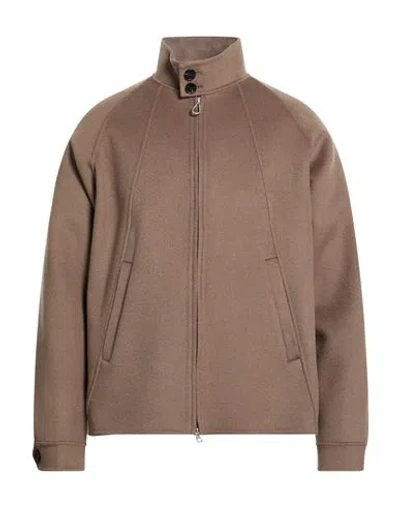 Paltò Fabbrica Man Jacket Taupe Size 46 Wool, Nylon In Brown