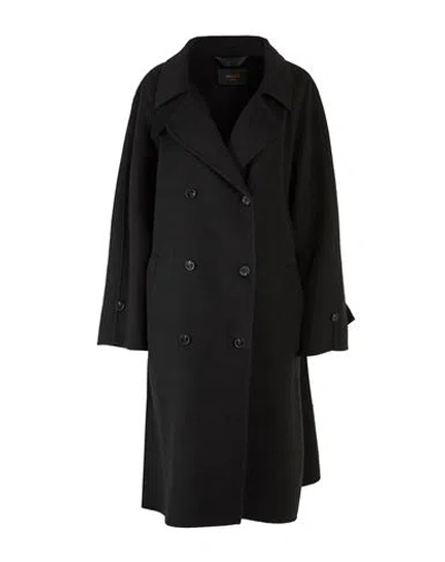 Paltò Fabbrica Woman Coat Black Size 10 Wool
