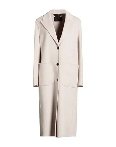 Paltò Fabbrica Woman Coat Light Grey Size 8 Wool In Gray