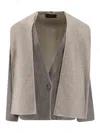 Palto' Filo Db Wool Coat In Gray