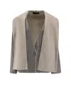 Paltò Filo Db Wool Coat In Gray