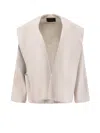 Paltò Shawl-collar Jacket In White