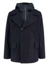 Paltò Single-breasted Buttoned Coat In Blue