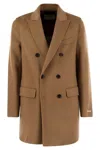 Paltò Paltó Gregorio - Double-breasted With Double Lance Lapels In Brown