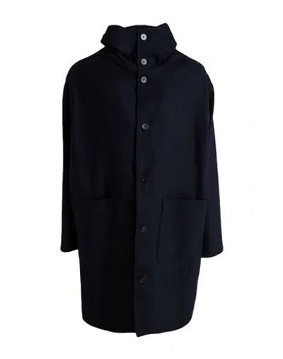Paltò Guardaroba Man Coat Midnight Blue Size 2 Wool, Polyamide