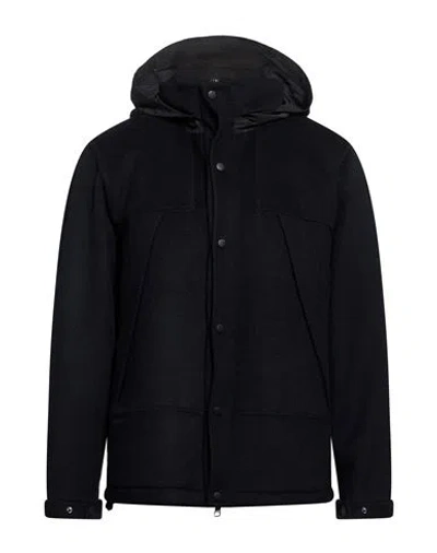 Paltò Guardaroba Man Jacket Navy Size 40 Wool, Nylon In Black