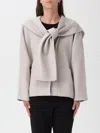 Paltò Jacket  Woman Color White In Neutral