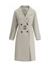 Paltò Marcella Trench Coat In Gray