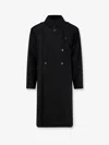 Palto' Luca Drill Superfine Wool 2 Layers Coat In Black