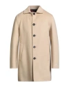 Paltò Man Coat Beige Size 44 Wool, Nylon In Brown
