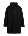Paltò Man Coat Black Size 0 Virgin Wool, Polyamide, Cashmere In Black