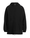 Paltò Man Coat Black Size 36 Virgin Wool, Polyamide, Cashmere In Black