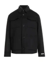 Paltò Man Coat Black Size 40 Wool, Nylon In Black