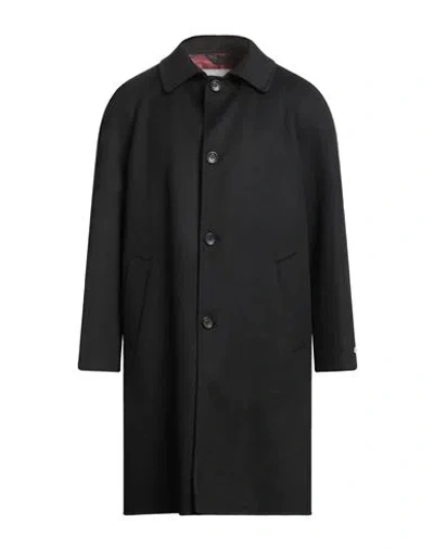 Paltò Man Coat Black Size 42 Wool, Nylon