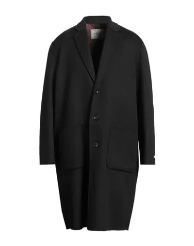 Paltò Man Coat Black Size 42 Wool, Nylon