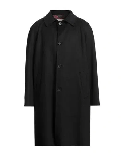 Paltò Man Coat Black Size 42 Wool, Nylon