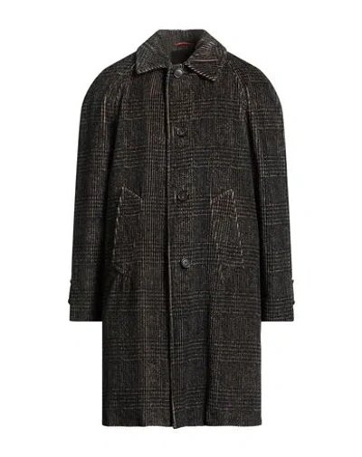 Paltò Man Coat Black Size 44 Cotton, Polyester