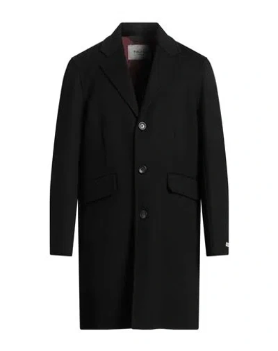 Paltò Man Coat Black Size 44 Wool, Nylon