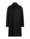 Paltò Man Coat Black Size 44 Wool, Nylon