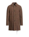 Paltò Man Coat Brown Size 42 Virgin Wool, Polyester