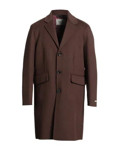 Paltò Man Coat Chocolate Brown Size 44 Wool, Nylon