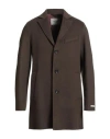 Paltò Man Coat Dark Green Size 38 Wool, Nylon In Green