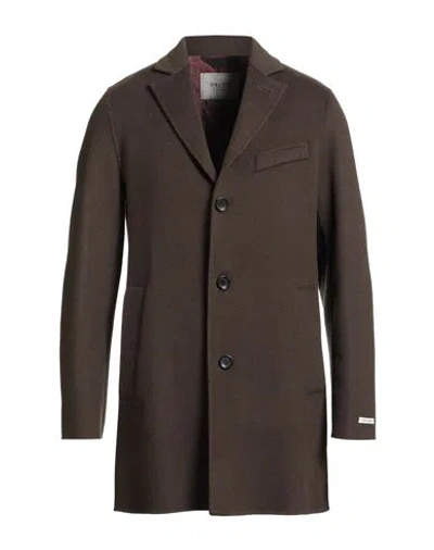 Paltò Man Coat Dark Green Size 38 Wool, Nylon