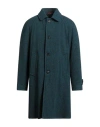 Paltò Man Coat Deep Teal Size 42 Virgin Wool In Green