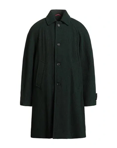 Paltò Man Coat Green Size 44 Virgin Wool
