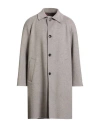 Paltò Man Coat Grey Size 42 Wool, Nylon In Gray