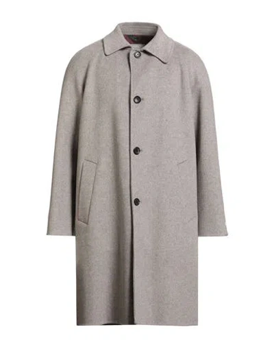 Paltò Man Coat Grey Size 42 Wool, Nylon In Gray