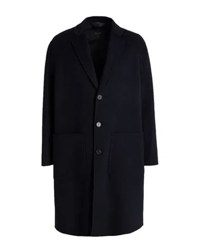 Paltò Man Coat Midnight Blue Size 42 Wool, Nylon