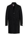 Paltò Man Coat Midnight Blue Size 44 Wool, Nylon In Black
