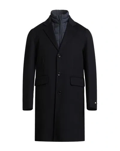 Paltò Man Coat Midnight Blue Size 44 Wool, Nylon