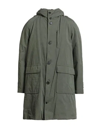 Paltò Man Coat Military Green Size 38 Cotton, Polyester, Polyamide, Wool, Nylon