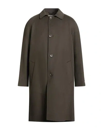 Paltò Man Coat Military Green Size 38 Wool, Nylon
