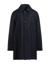Paltò Man Coat Navy Size 38 Virgin Wool, Polyester In Blue