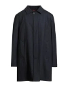Paltò Man Coat Navy Size 46 Virgin Wool, Polyurethane, Elastane In Blue