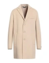 Paltò Man Coat Sand Size 44 Wool, Polyamide In Beige