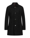 Paltò Man Coat Charcoal Size 40 Wool, Acrylic, Polyester, Polyamide In Grey
