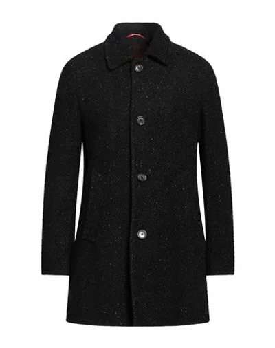 Paltò Man Coat Charcoal Size 40 Wool, Acrylic, Polyester, Polyamide In Grey