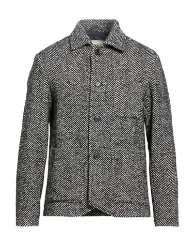 Paltò Man Jacket Black Size 38 Wool, Acrylic, Polyester, Polyamide In Gray
