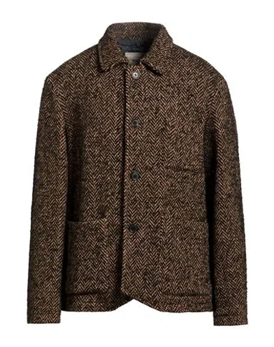 Paltò Man Jacket Camel Size 42 Wool, Acrylic, Polyester, Polyamide In Brown