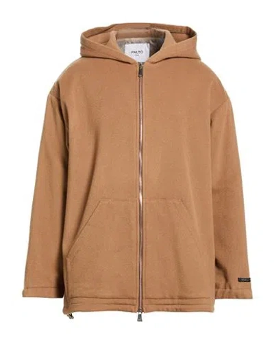 Paltò Man Jacket Camel Size L Virgin Wool, Polyamide, Cashmere In Brown