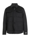 Paltò Man Jacket Charcoal Size 38 Wool, Nylon In Gray
