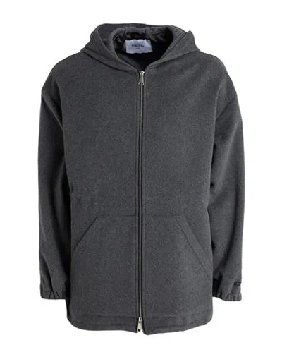 Paltò Man Jacket Charcoal Size M Virgin Wool, Polyamide, Cashmere In Gray