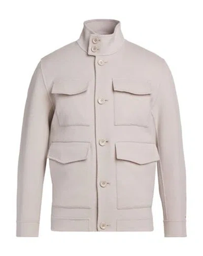 Paltò Man Jacket Light Grey Size 40 Wool, Nylon In Gray