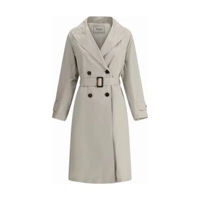 Paltò Marcella Trench Coat In Black