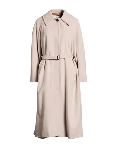 Paltò Marcella Woman Coat Grey Size 2 Virgin Wool, Wool, Acrylic, Polyamide, Polyester In Gold