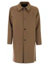 Paltò Maurilio Wool Coat In Brown